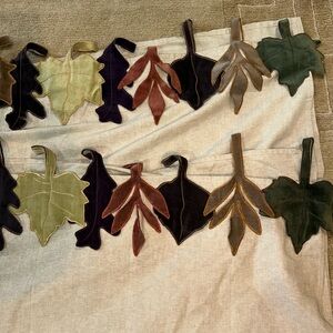 Price is for 2 curtain panels! Pottery Barn Leaf Pattern